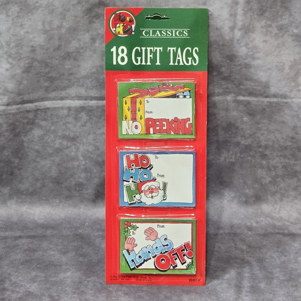 Vintage Paper Magic Group Christmas Gift Tags 18 Pieces NEW